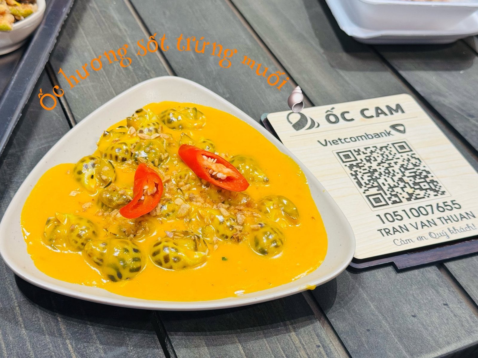 Ốc hương sốt trứng muối